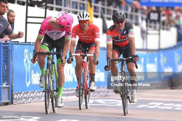 Arrival / Sep Vanmarcke of Belgium and Team EF Education First - Drapac P/B Cannondale / Jasper Stuyven of Belgium and Team Trek - Segafredo / Greg...