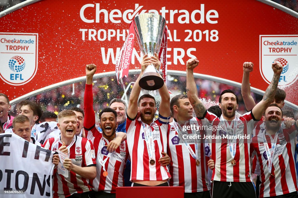 Shrewsbury Town v Lincoln City - Checkatrade Trophy Final
