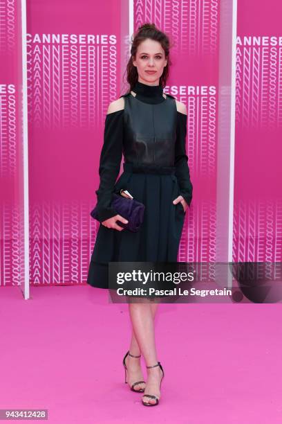 Jury Member Paula Beer attends "Killing Eve" and "When Heroes Fly" screening during the 1st Cannes International Series Festival at Palais des...