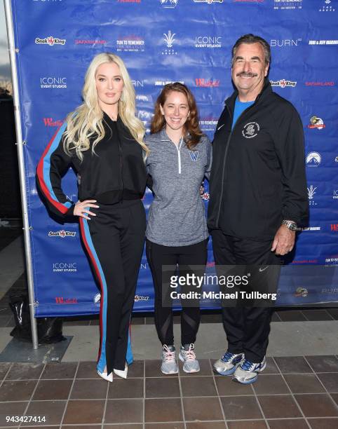 Personality Erika Jayne, Theresa Gartland and LAPD Chief Charlie Beck attend the 3rd annual "Run To Remember - Los Angeles" in honor of fallen police...