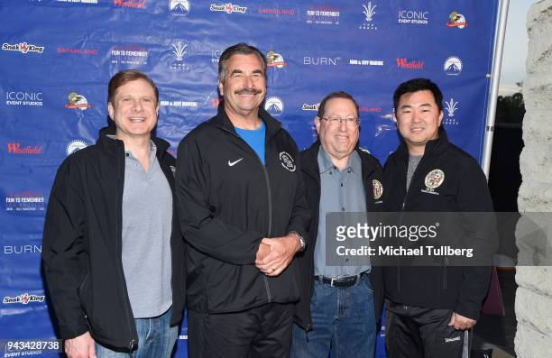 Los Angeles City Controller Ron Galperin, LAPD Chief Charlie Beck,and Los Angeles City Council members Paul Koretz and David Ryu attend the 3rd...