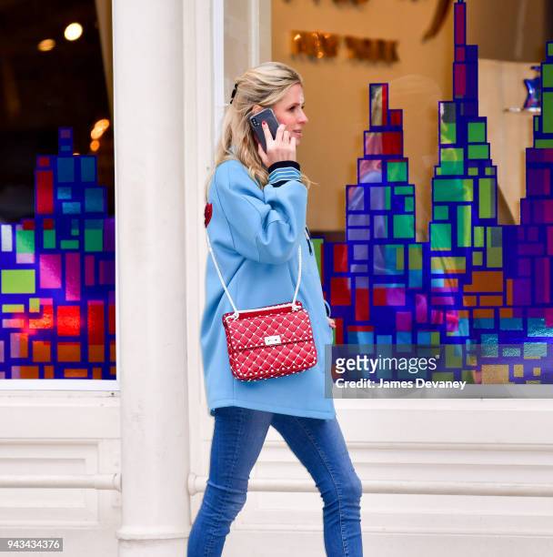 Nicky Hilton Rothschild seen on the streets of Manhattan on February 14, 2018 in New York City.