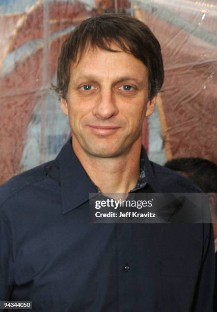 Pro Skater Tony Hawk arrives at Spike TV's 7th Annual Video Game Awards at the Nokia Event Deck at LA Live on December 12, 2009 in Los Angeles,...
