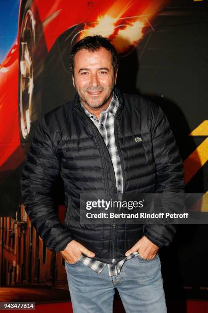 Bernard Montiel attends "Taxi 5" Paris Premierere at Le Grand Rex on April 8, 2018 in Paris, France.