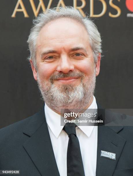 Sam Mendes attends The Olivier Awards with Mastercard at Royal Albert Hall on April 8, 2018 in London, England.