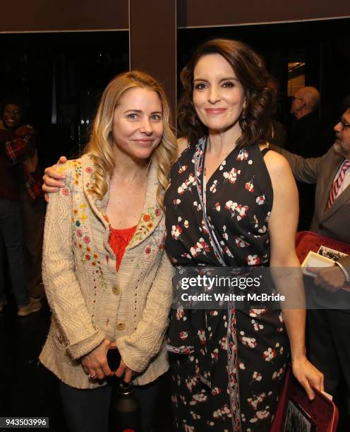 Kerry Butler and Tina Fey during the Actors' Equity Opening Night Gypsy Robe Ceremony honoring Brendon Stimson for "Mean Girls" at the August Wilson...