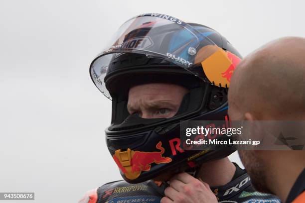 Bradley Smith of Great Britain and Red Bull KTM Factory Racing prepares to start on the grid during the MotoGP race during the MotoGp of Argentina -...