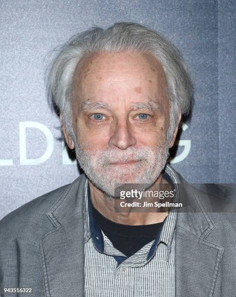 Actor Brad Dourif attends the screening of IFC Midnight's "Wildling" hosted by The Cinema Society and Gemfields at iPic Theater on April 8, 2018 in...