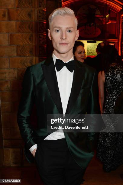 John McCrea attends The Olivier Awards with Mastercard after party at the Natural History Museum on April 8, 2018 in London, England.