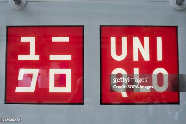 Japanese clothing brand store Uniqlo in Wan Chai, Hong Kong.