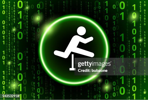 Hurdles Binary Code Vector Pattern Background Hurdles Binary Code Vector Pattern Background