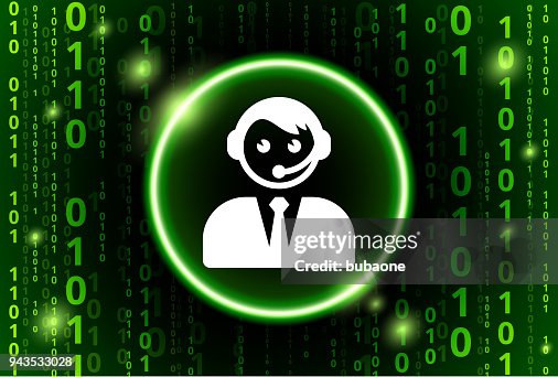 客戶服務二進位代碼向量模式背景 客戶服務二進位代碼向量模式背景