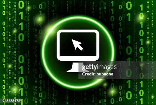 Monitor Binary Code Vector Pattern Background Monitor Binary Code Vector Pattern Background