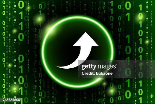 Arrow Up Binary Code Vector Pattern Background Arrow Up Binary Code Vector Pattern Background