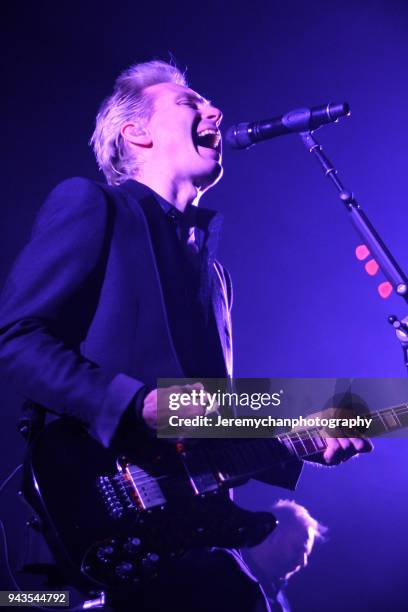 Alex Kapranos of Franz Ferdinand performs at REBEL on April 8, 2018 in Toronto, Canada.