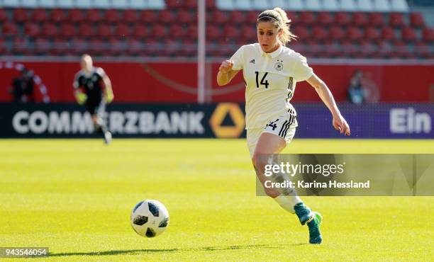 Anna Blaesse of Germany during the 2019 FIFA Womens World Championship Qualifier match between Germany Womens and Czech Republic Womens at...