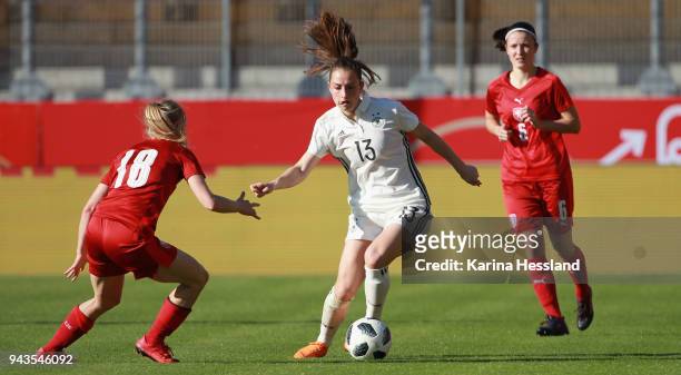 Sara Daebritz of Germany during the 2019 FIFA Womens World Championship Qualifier match between Germany Womens and Czech Republic Womens at...