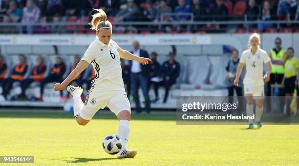 Kristin Demann of Germany during the 2019 FIFA Womens World Championship Qualifier match between Germany Womens and Czech Republic Womens at...