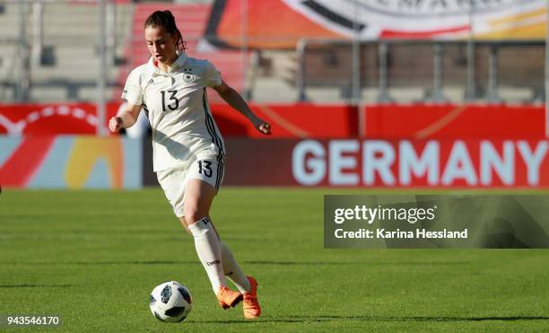 Sara Daebritz of Germany during the 2019 FIFA Womens World Championship Qualifier match between Germany Womens and Czech Republic Womens at...