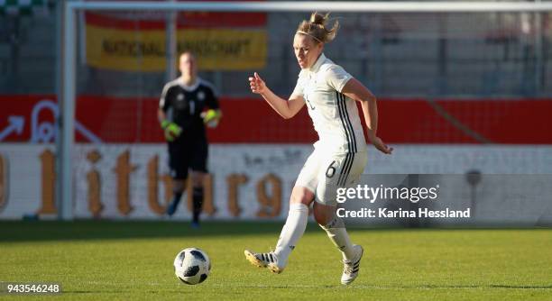 Kristin Demann of Germany during the 2019 FIFA Womens World Championship Qualifier match between Germany Womens and Czech Republic Womens at...