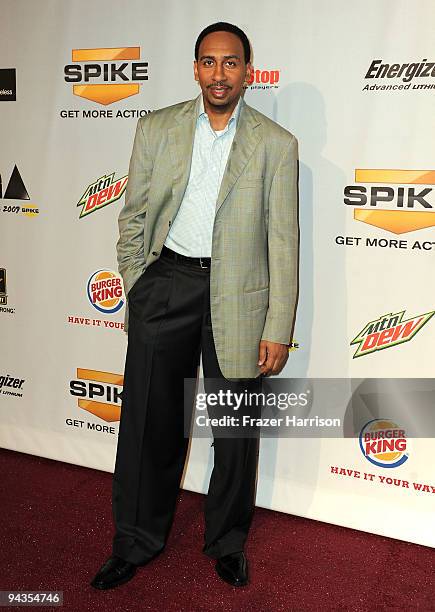 Personality Stephen A. Smith arrives at Spike TV's 7th Annual Video Game Awards at the Nokia Event Deck at LA Live on December 12, 2009 in Los...