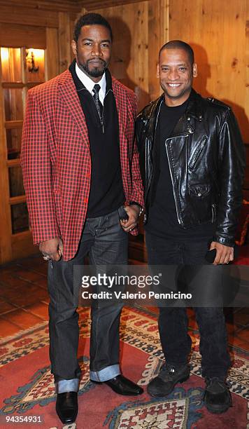 Michael Jai White and Scott Sanders during the XIX Edition Courmayeur Noir In Festival on December 12, 2009 in Courmayer, near Aosta, Italy.