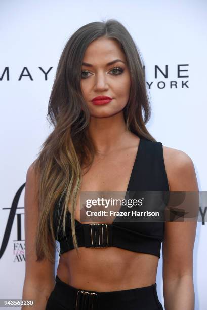 Erika Costell attends The Daily Front Row's 4th Annual Fashion Los Angeles Awards at Beverly Hills Hotel on April 8, 2018 in Beverly Hills,...