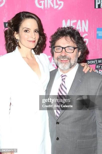 Tina Fey and Jeff Richmond attend the opening night after party for "Mean Girls" on Broadway at TAO Downtown on April 8, 2018 in New York City.