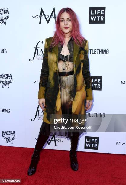 Frances Bean Cobain attends The Daily Front Row's 4th Annual Fashion Los Angeles Awards at Beverly Hills Hotel on April 8, 2018 in Beverly Hills,...