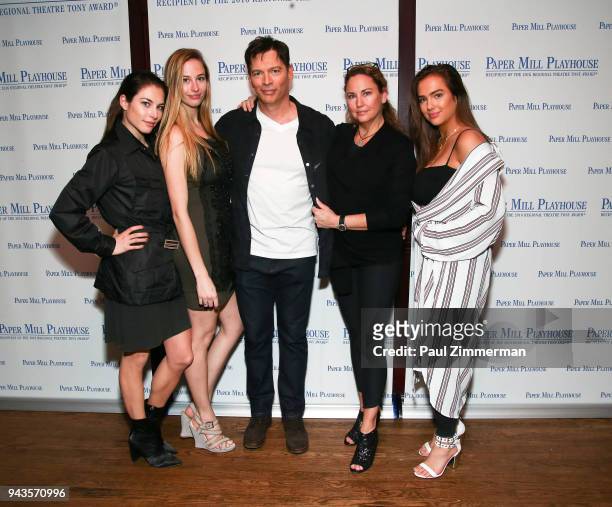 Kate Connick, Georgia Connick, Harry Connick, Jr., Jill Goodacre and Charlotte Connick attend "The Sting" Opening Night at South Mountain Tavern on...