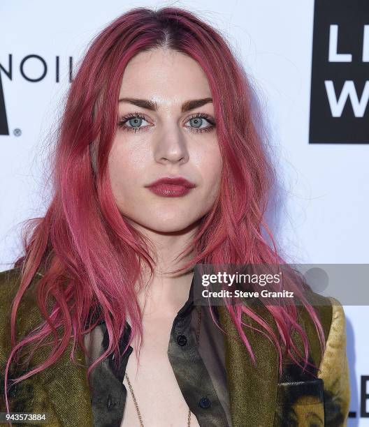 Frances Bean Cobain arrives at the The Daily Front Row's 4th Annual Fashion Los Angeles Awards at Beverly Hills Hotel on April 8, 2018 in Beverly...