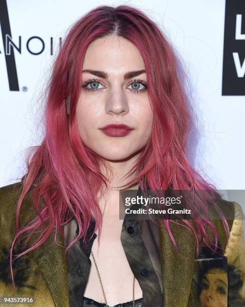 Frances Bean Cobain arrives at the The Daily Front Row's 4th Annual Fashion Los Angeles Awards at Beverly Hills Hotel on April 8, 2018 in Beverly...