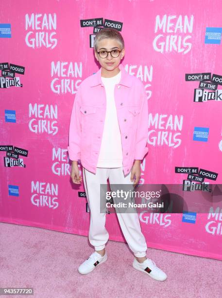 Totah attends the opening night of "Mean Girls" on Broadway at August Wilson Theatre on April 8, 2018 in New York City.