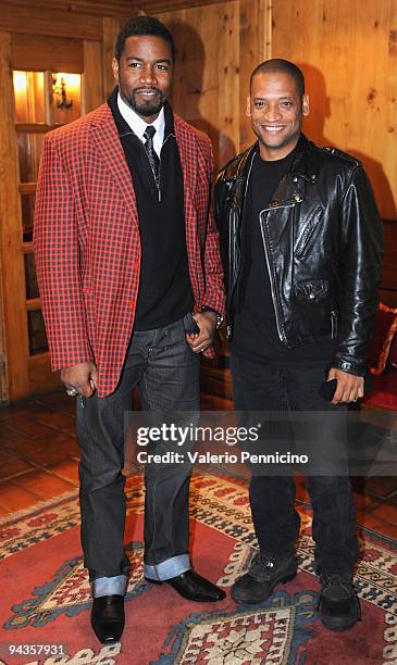 Michael Jai White and Scott Sanders during the XIX Edition Courmayeur Noir In Festival on December 12, 2009 in Courmayer, near Aosta, Italy.