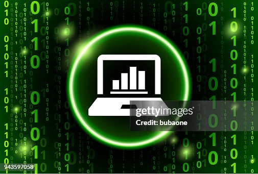 Computer Charts Binary Code Vector Pattern Background Computer Charts Binary Code Vector Pattern Background