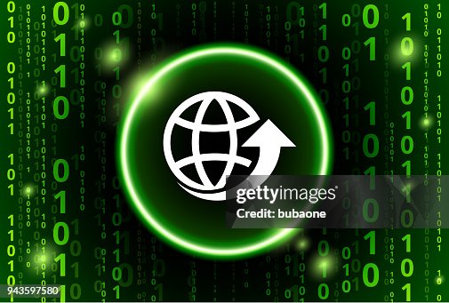 Globe Arrow Binary Code Vector Pattern Background Globe Arrow Binary Code Vector Pattern Background