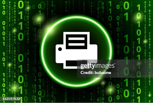 Printer Binary Code Vector Pattern Background Printer Binary Code Vector Pattern Background