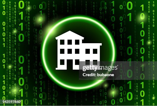 Building Binary Code Vector Pattern Background Building Binary Code Vector Pattern Background