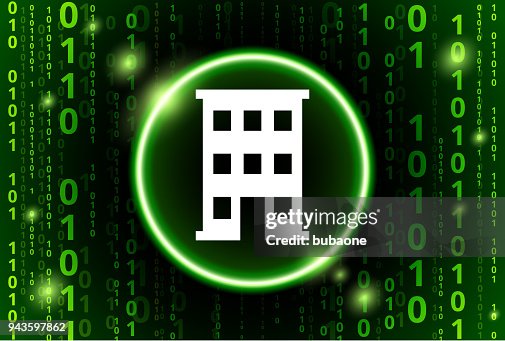 Building Binary Code Vector Pattern Background Building Binary Code Vector Pattern Background