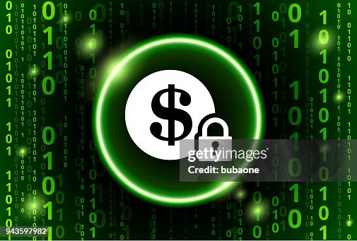 Secure Money Binary Code Vector Pattern Background Secure Money Binary Code Vector Pattern Background