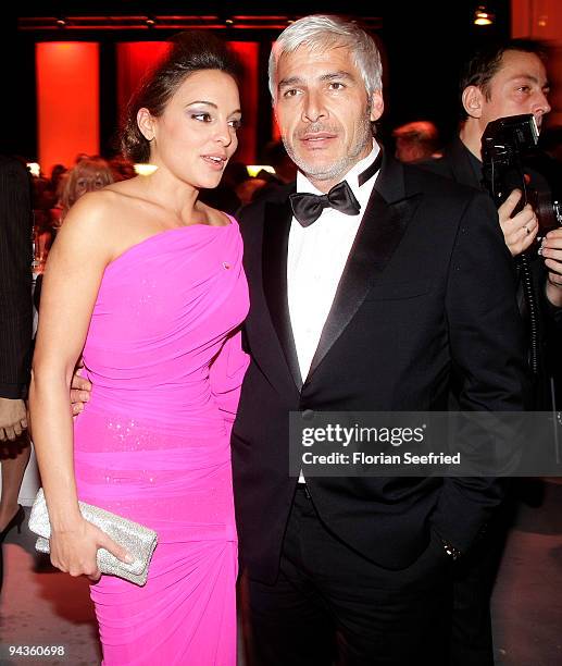 Estefania Kuester and boyfriend Pino Persico attend the aftershow party of 'Ein Herz fuer Kinder' Gala at Studio 20 at Adlershof on December 12, 2009...