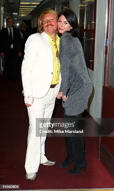 Leigh Francis and Davina McCall attend the British Comedy Awards on December 12, 2009 in London, England.