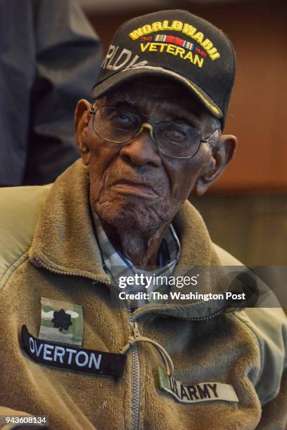 Mr. Richard Overton, 112-years-old, the 3rd oldest man on the planet, the oldest male in the United States, and the oldest military veteran, visits...