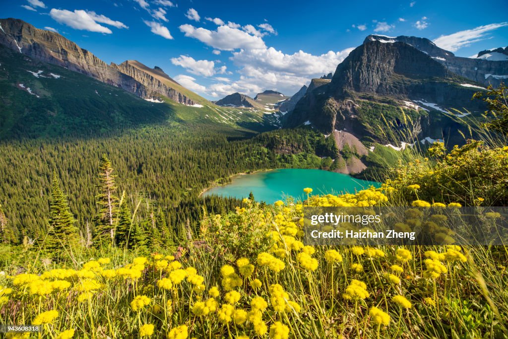 Grinnell Lake in Glacier National Park