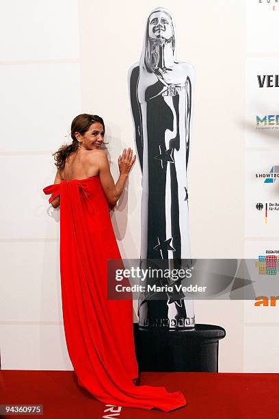 Actress Victoria Abril attends the 22nd European Film Awards at the Jahrhunderthalle on December 12, 2009 in Bochum, Germany.