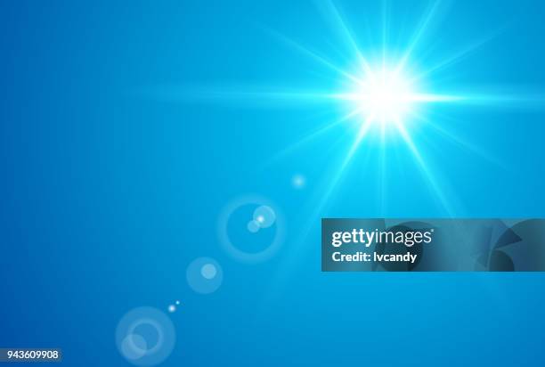 sun in noon - hot weather stock illustrations