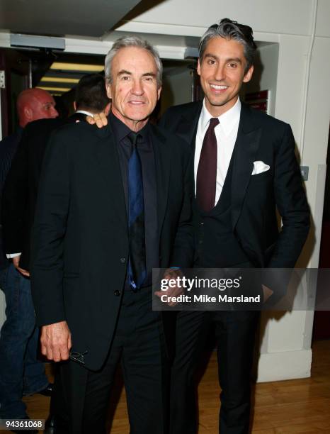 Larry Lamb and George Lamb attends the British Comedy Awards on December 12, 2009 in London, England.