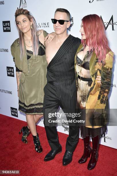 Paris Jackson, Jeremy Scott and Frances Bean Cobain attend The Daily Front Row's 4th Annual Fashion Los Angeles Awards - Arrivals at The Beverly...