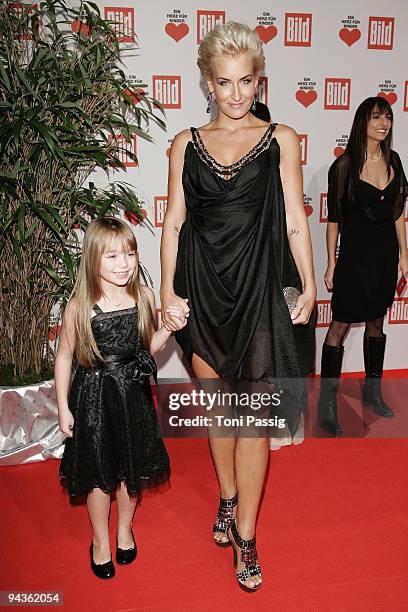 Sarah Connor and Connie Talbot attend the 'Ein Herz fuer Kinder' Gala at Studio 20 at Adlershof on December 12, 2009 in Berlin, Germany.