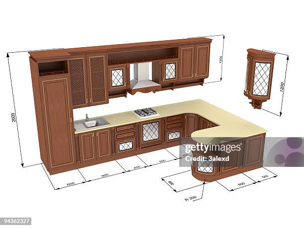 Kitchen 3d Drawing Photos and Premium High Res Pictures - Getty Images